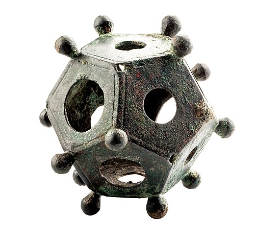 Roman bronze dodecahedron, 2nd–4th century AD, Gallo-Roman Museum Tongeren